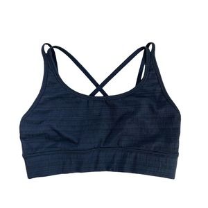 Prism Sport Sports Bra Strappy Blue Textured Women's Size Small